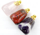Turquoise Tiger Eye Quartz Crystal Pendant DIY Jewelry Making