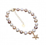 Freshwater Pearl Bracelet Star Hand String Tanabata Gift