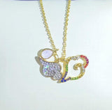 Cloud Necklace Women Travel Colorful Chain Pendant For Clavicle