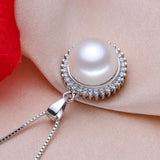 Freshwater Pearl Necklace Sterling Silver Pendant