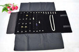 Velvet Jewelry Set Storage Roll Bag Necklace Rings Earrings Display Holder