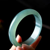 Pure Myanmar Jade A-Class 54-62mm Light Bracelet Princess Bracelet Gift