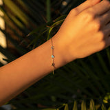 Tiny Initial Bracelet,Custom Initial Heart Bracelet