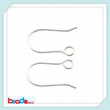 DIY 925 Silver Polish Hook Coil Earrings Pure Silver 925