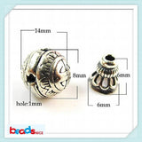 Antique 925 Silver 3 Hole Beading Supplies with End Caps