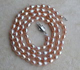 Lavender Pearl Necklace 4-5mm Wedding Jewelry Gift