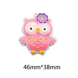 10pcs Colorful Owl Pendants for Necklace Making