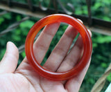 Zheru Agate & Chalcedony Red Bracelet 54-64mm