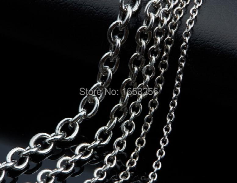 10m 3mm Stainless Steel Oval Chain DIY Jewelry Making Bulk