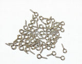 11x5mm Silver Screw Pins With Eye Bail for Chunky Pendant Making
