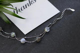 925 Silver Moonstone & Beads Chain Bracelet GTLS550