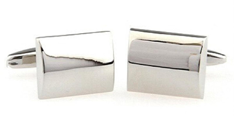 Brushed Metal Cufflinks for Men Shirt Sleeve Button