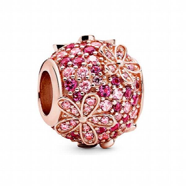 Spring Collections Heart Silver Plated Charms Bead for Women DIY Jewelry