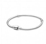 925 Sterling Silver Heart Statement Daisy Bracelet