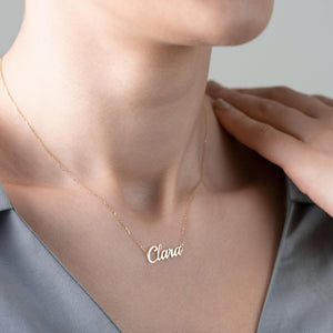 Personalized Stainless Nameplate Necklace for Women