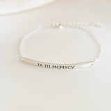 Name Bracelet,Personalised Name Bracelet,Skinny Bar Bracelet,Stacking Bracelet
