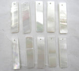 Natural Quartz Crystal Abalone Shell Pendant for DIY Jewelry Making