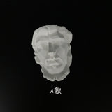 Resin Plaster Portrait Solid Face Brooch Necklace DIY Jewelry Materials