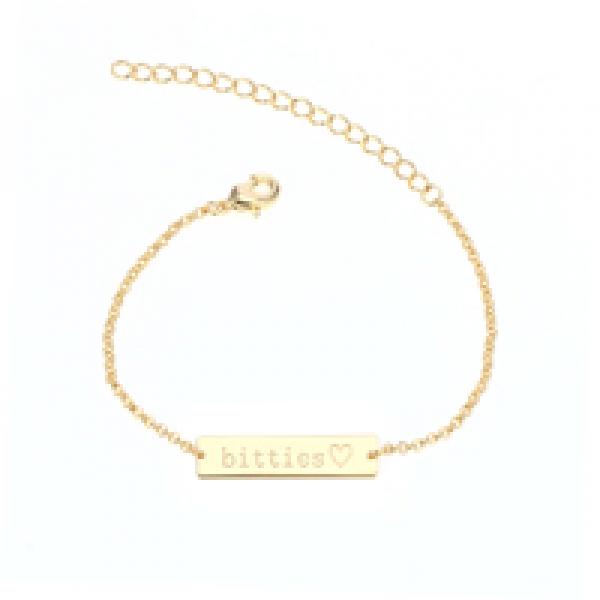 Personalized 3UMeter Crystal Baby Bracelet with Name Engraving