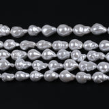 Natural Baroque Pearl Strand - Nucleated Plated Big