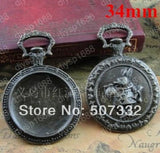 Antique Bronze Pocket Watch Collet Settings 20PCS for Vintage Charms & Pendants