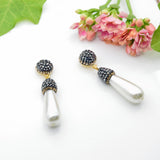 Boho Shell Pearl Wedding Earrings for Women