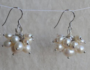 Freshwater Pearl Dangle Earrings Wedding Birthday Women Gift