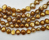 AAA 8-9 MM Top Baroque Beads Brown Freshwater Pearl Jewellery