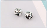 925 Silver Flower Leaf Beads Sterling Silver Jewelry Beads