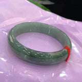 Natural Green Burmese Jadeite Bracelet 54mm-64mm Princess Jewelry