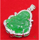 Green JADE Buddha Guanyin Pendant Necklace