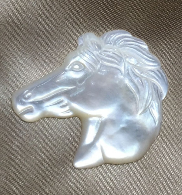 Natural Pearl Mother Shell Horse Angle Style Necklace Beads Charms