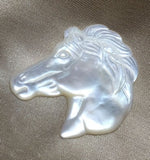 Natural Pearl Mother Shell Horse Angle Style Necklace Beads Charms