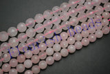 Rose Quartz Stone Round Loose Beads DIY Jewelry Necklace Making