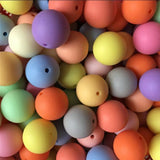 20MM 100pcs Matte Chunky Acrylic Solid Beads for Necklace Making