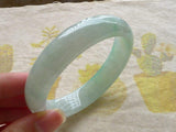 Zheru Jewelry Natural Myanmar Jadeite 54-64mm Light Bracelet Princess Jewelry