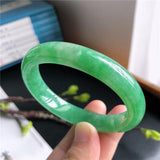 Zheru Burmese Emerald Green Bracelet, Princess Jewelry for Mother & Girlfriend