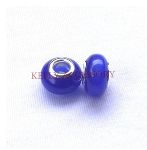 100pcs Royal Opal Cat Eye Beads Charms Glass Beads Dia.14mm Hole Dia.5mm