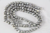 7MM Gray Freshwater Pearl Beads DIY Necklace Material