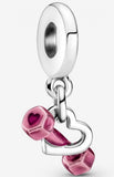925 Sterling Silver Stylish Heart Pendant Charm