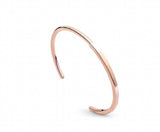 925 Sterling Silver Pan Bracelet Rose Signature I-D Bangle for Women