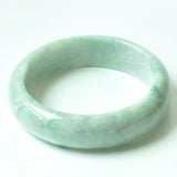 Zheru Natural Burmese Jadeite 54-64mm Light Green Bracelet