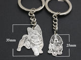 Personalized Pet Photo Keychain, Custom Dog Picture Keyring