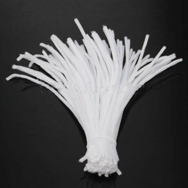 100pcs Kids Plush DIY Chenille Sticks Craft Educational Toy
