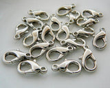 200pcs Platinumm Colour Lobster Clasps Vintage Style 12mm