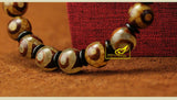 Tibetan Dzi Beads Bracelet Ethnic Style Nine Eyes Three Eyes Natural Stone