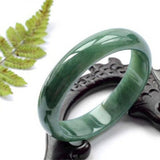 Dark Green Burmese Jadeite Bracelet, Princess Jewelry, 54-62mm