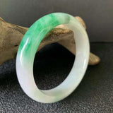 Zheru Natural Myanmar Jadeite Two-Color Bracelet Princess Jewelry