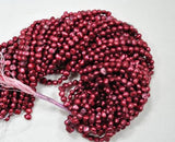 AAA 8-9 MM Top Baroque Beads Wine Red Freshwater Pearl Jewellery