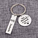 Mother Gift Keychain Sets Personalized Name Key Ring